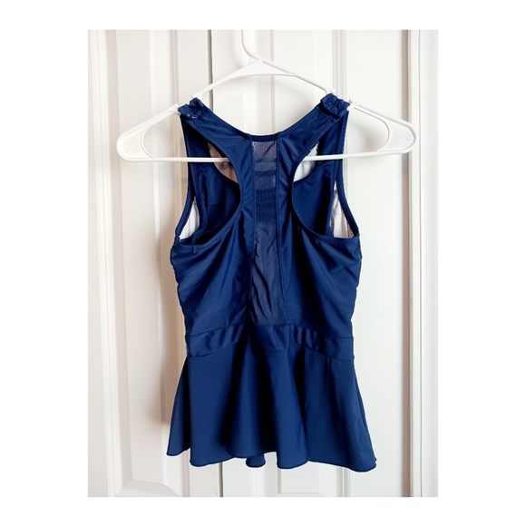 Latched Mama Racerback Peplum Swim Tank - Picture 2 of 7